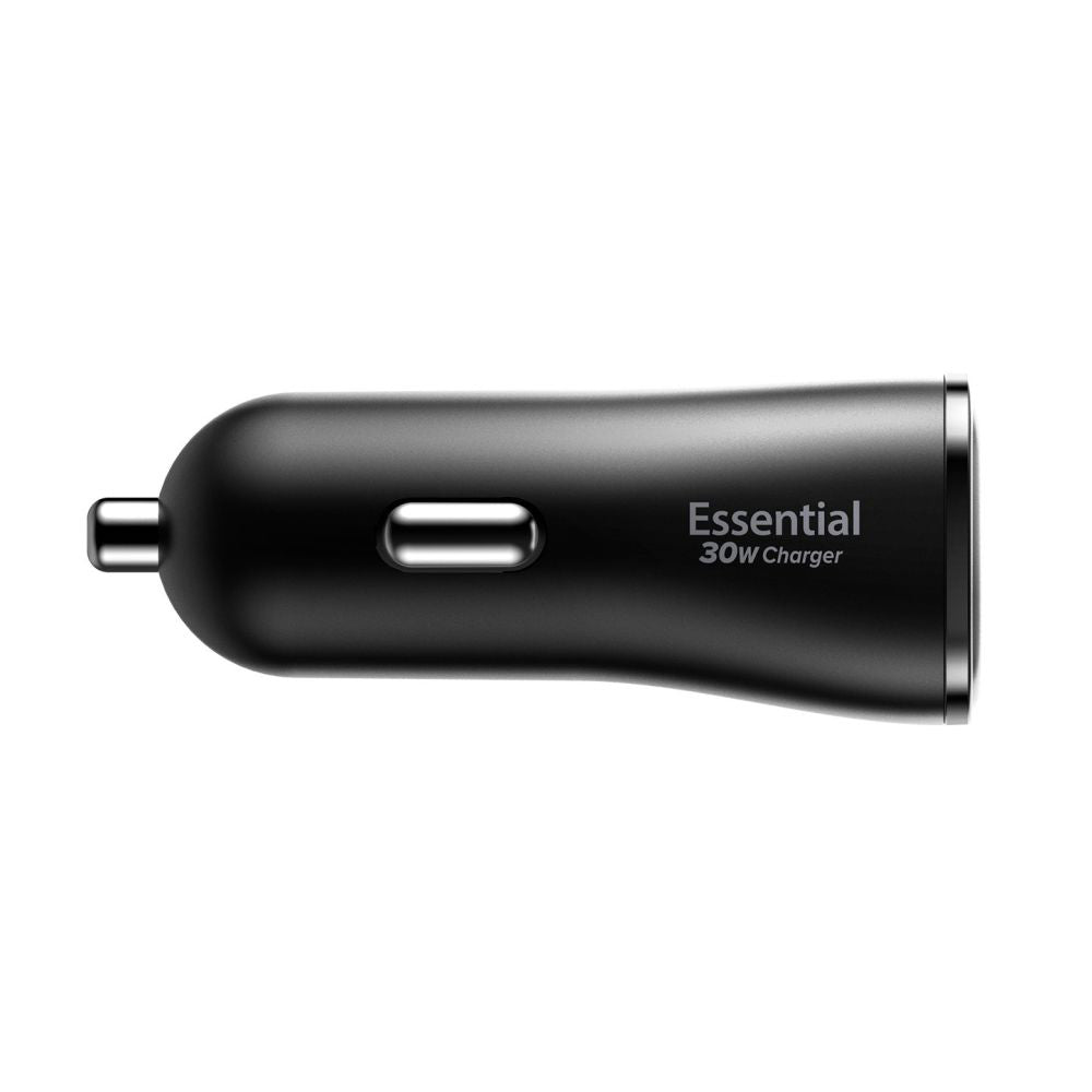 Auto-Ladegerät Spigen EV302 Essential, 30W, 3A, 2 x USB-A, Schwarz