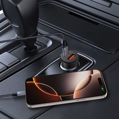 Auto-Ladegerät Tech-Protect CC02, 35W, 3A, 1 x USB-A - 1 x USB-C, Schwarz