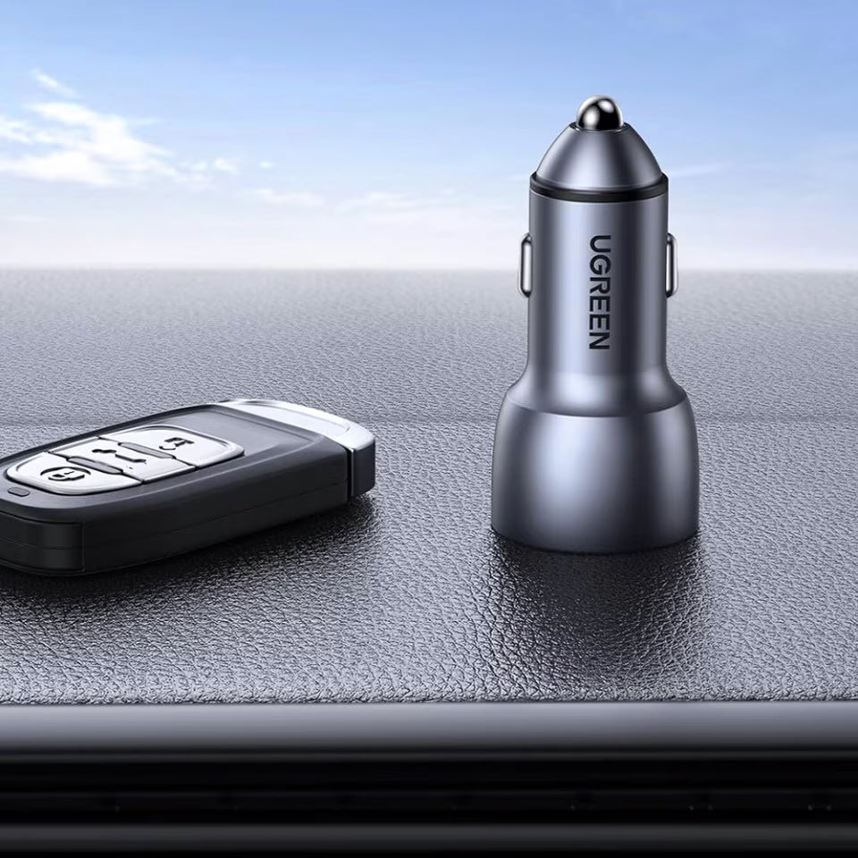 Autoladegerät UGREEN CD213, 36W, 3A, 2 x USB-A, Grau 