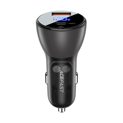 Acefast Auto-Ladegerät B6, 63W, 3,6A, 1 x USB-A - 1 x USB-C, Schwarz
