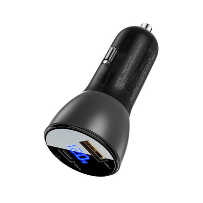 Acefast Auto-Ladegerät B6, 63W, 3,6A, 1 x USB-A - 1 x USB-C, Schwarz