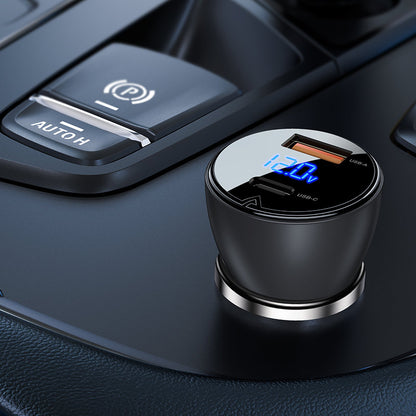 Acefast Auto-Ladegerät B6, 63W, 3,6A, 1 x USB-A - 1 x USB-C, Schwarz