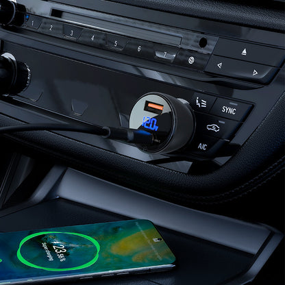Acefast Auto-Ladegerät B6, 63W, 3,6A, 1 x USB-A - 1 x USB-C, Schwarz