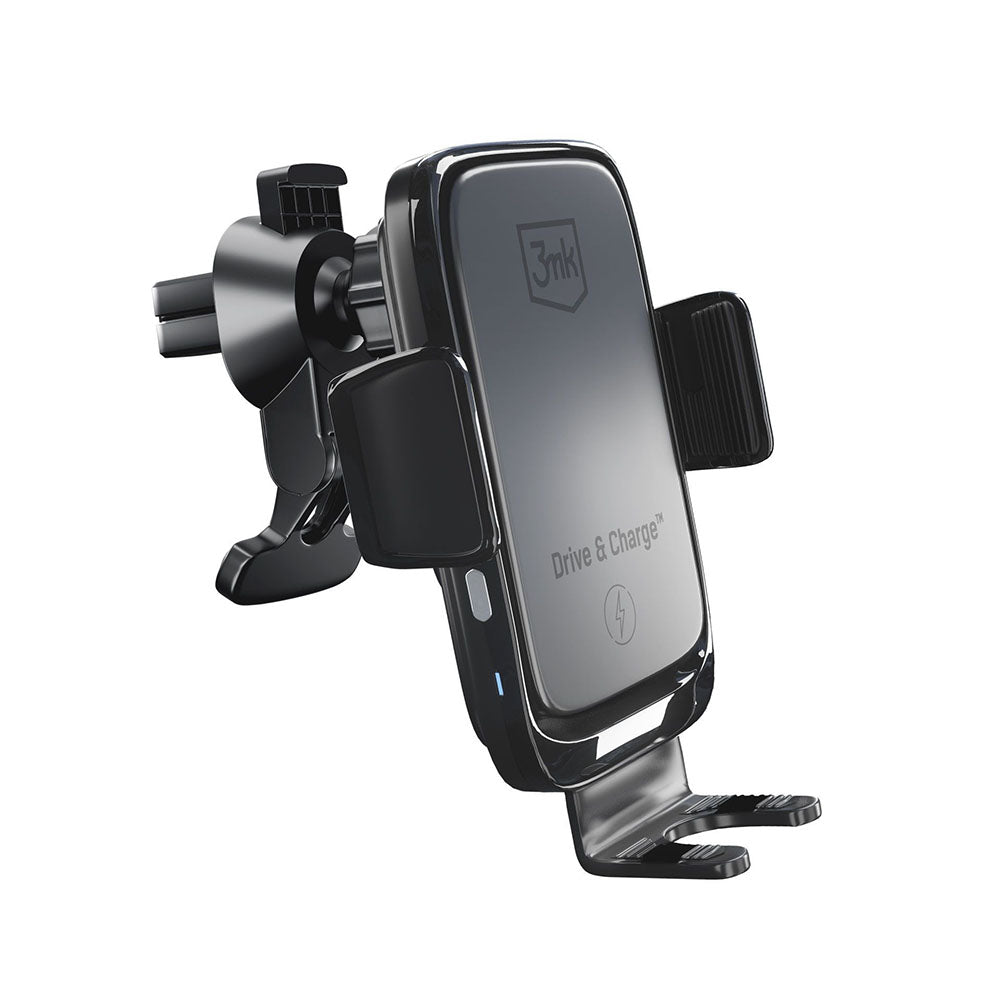 3MK Drive & Charge Wireless KFZ-Halterung | 15W | Automatische Klemmen | Schwarz