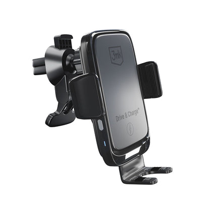 3MK Drive & Charge Wireless KFZ-Halterung | 15W | Automatische Klemmen | Schwarz