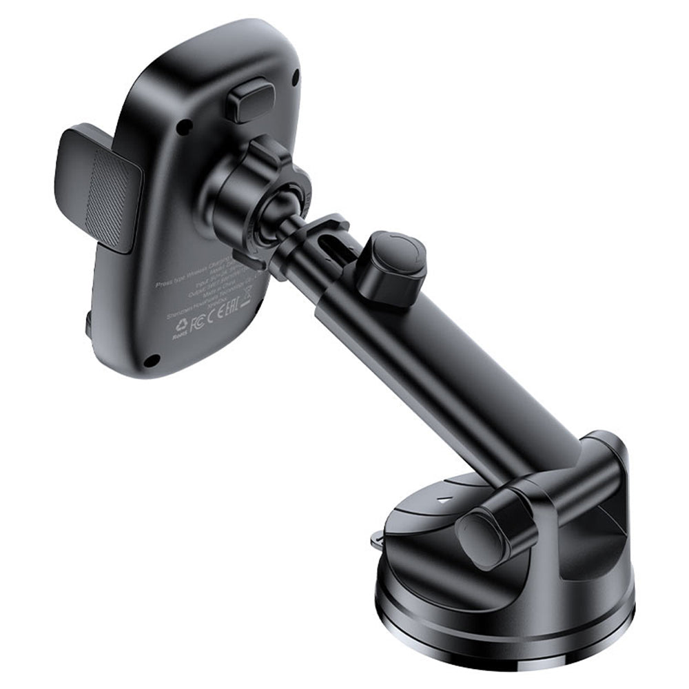 Kfz-Wireless-Ladegerät Acefast D49, 15W, 1.67A, Schwarz