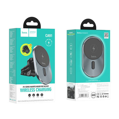 Kfz-Wireless-Ladegerät HOCO CA91, 15W, 1.67A, Schwarz