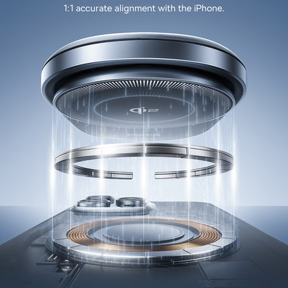 Baseus PrimeTrip VC1 Pro Kfz-Wireless-Ladegerät, 15W, 1.67A, Schwarz C40141000111-00