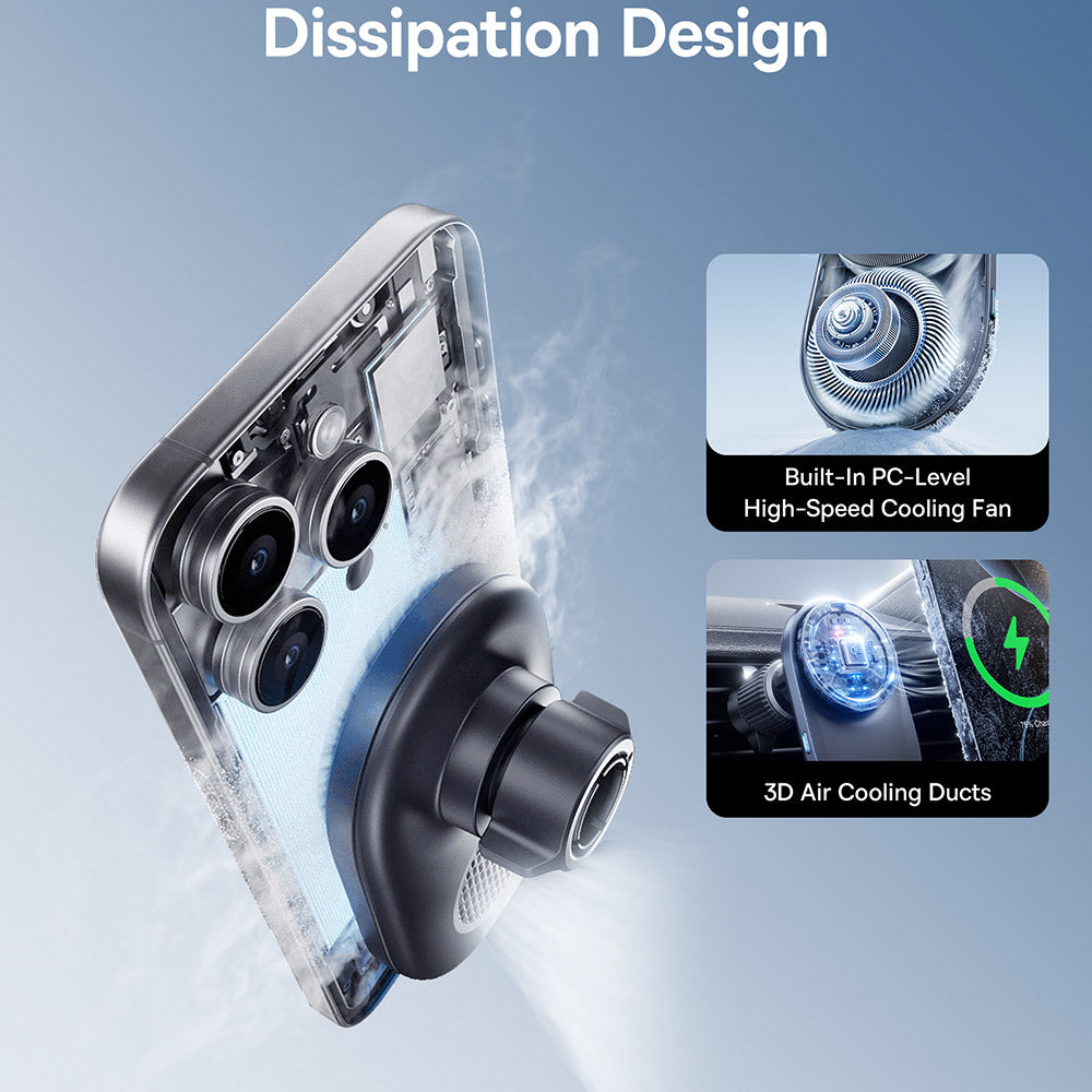 Baseus PrimeTrip VC1 Pro Kfz-Wireless-Ladegerät, 15W, 1.67A, Schwarz C40141000111-00