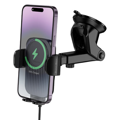 Kfz-Wireless-Ladegerät Borofone BH222 Leading, 15W, 1.67A, Schwarz