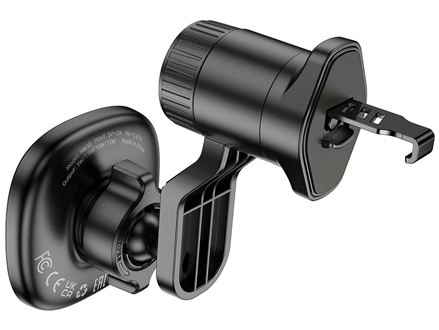 Kfz-Wireless-Ladegerät HOCO HW30, 15W, 1.67A, Schwarz