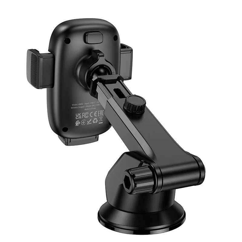 Kfz-Wireless-Ladegerät HOCO HW32, 15W, 1.67A, Schwarz