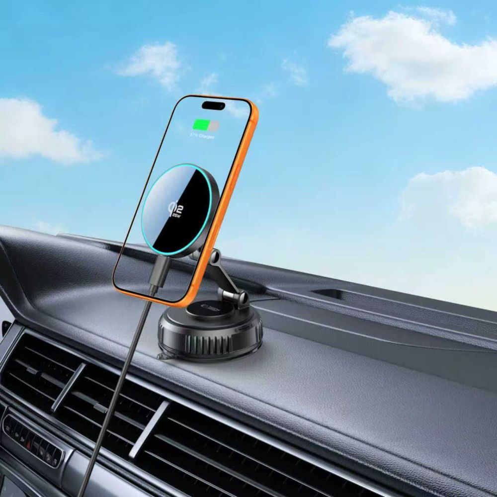 Auto Wireless-Ladegerät Tech-Protect MM25W-V8, 25W, Schwarz