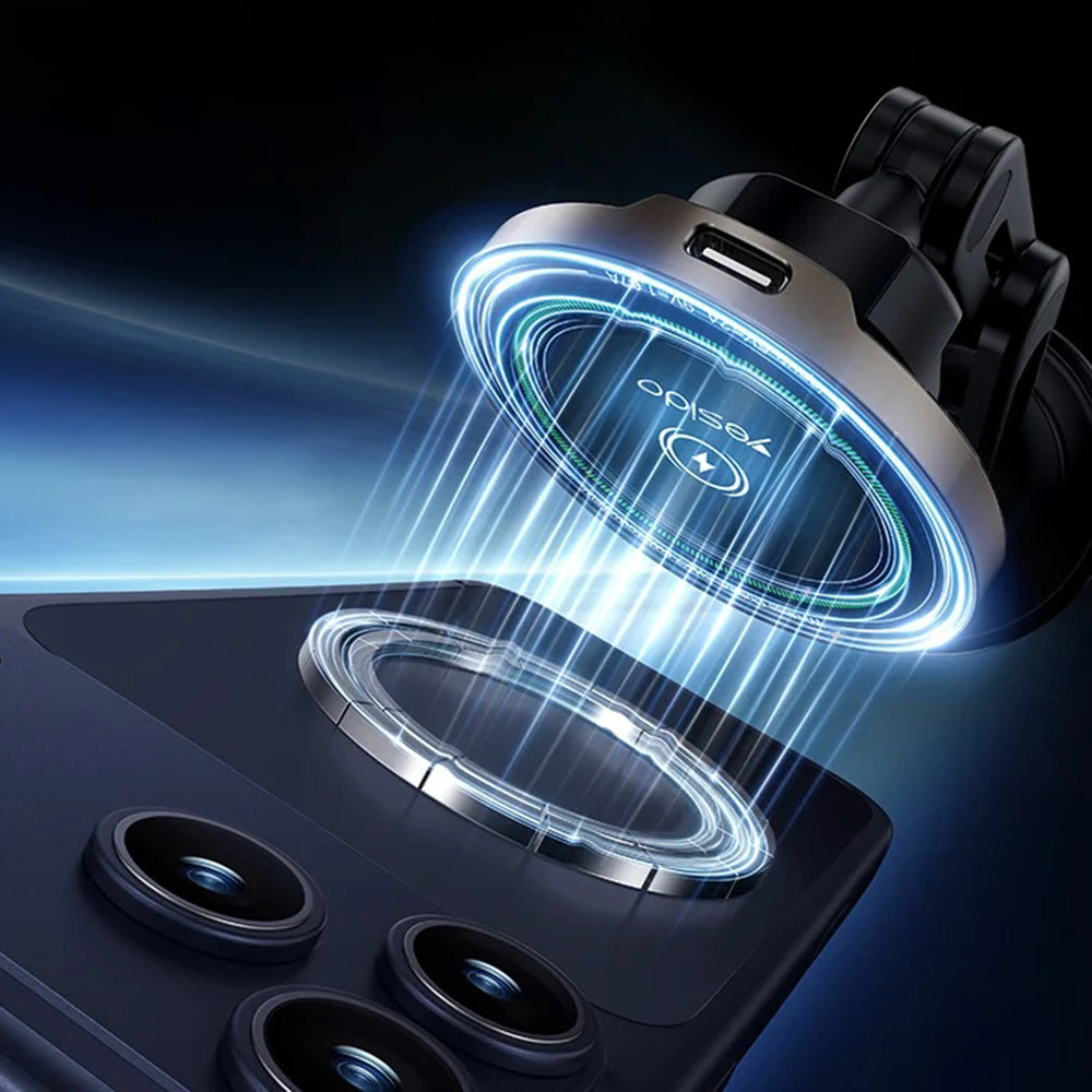 Wireless Auto Ladegerät Yesido C317, 15W, 1,67A, Schwarz