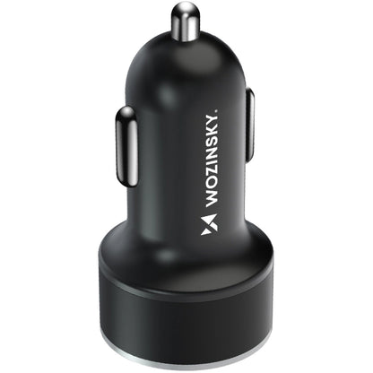 Autoladegerät WZK WDCCAC, 36W, 3A, 1 x USB-A - 1 x USB-C, Schwarz 