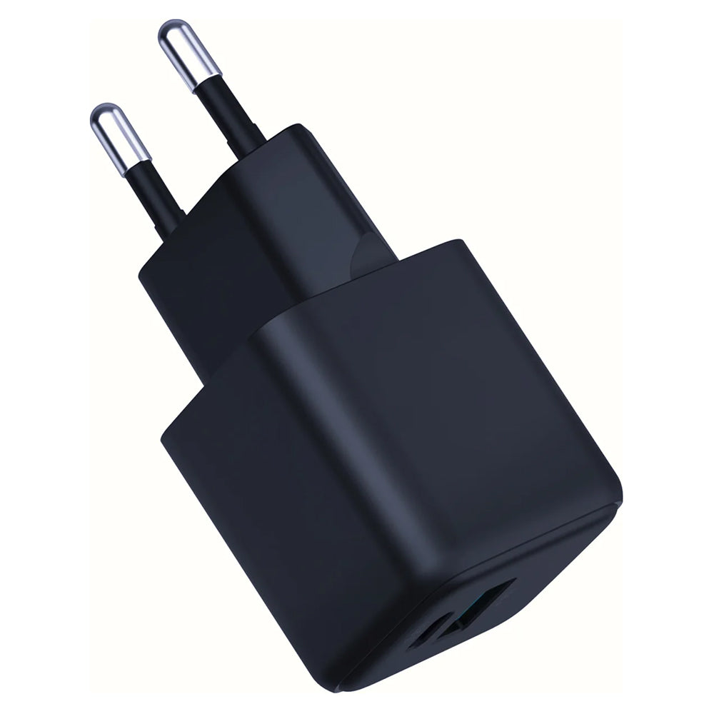 Netzladegerät 3MK Hyper, 20W, 3A, 1 x USB-A - 1 x USB-C, Schwarz