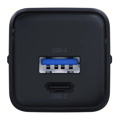 Netzladegerät 3MK Hyper, 20W, 3A, 1 x USB-A - 1 x USB-C, Schwarz