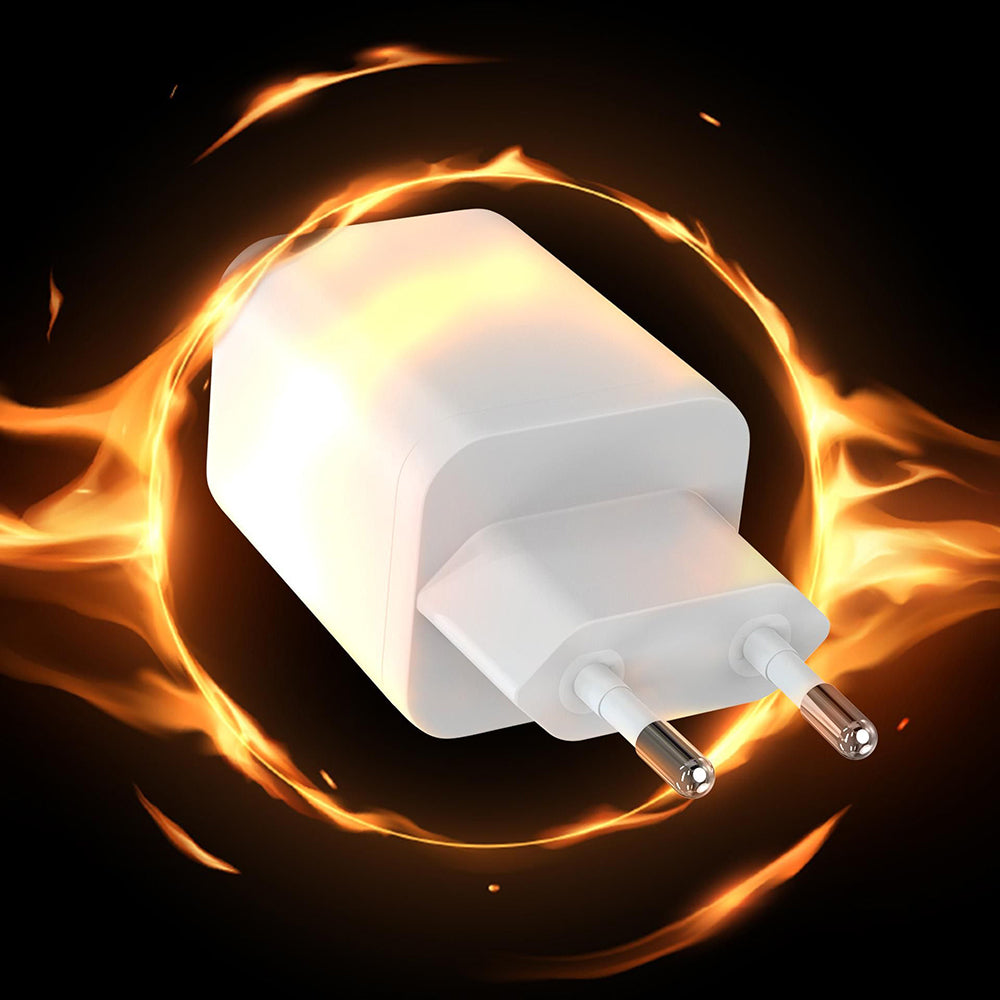 3MK Hyper Netzladegerät, 45W, 2 x USB-C, Weiß