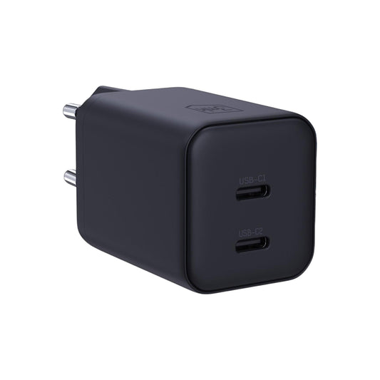 3MK Hyper Netzladegerät, 45W, 2 x USB-C, Schwarz