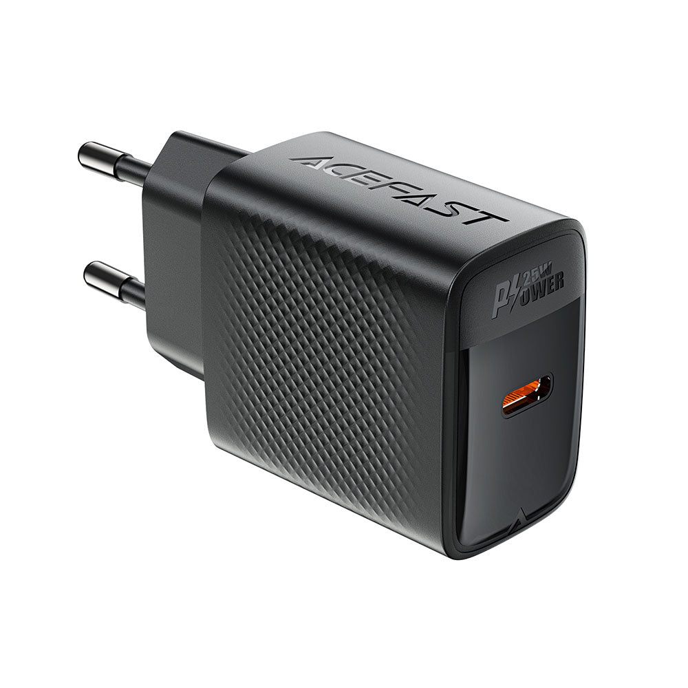 Netzladegerät Acefast A104, 25W, 3A, 1 x USB-C, Schwarz