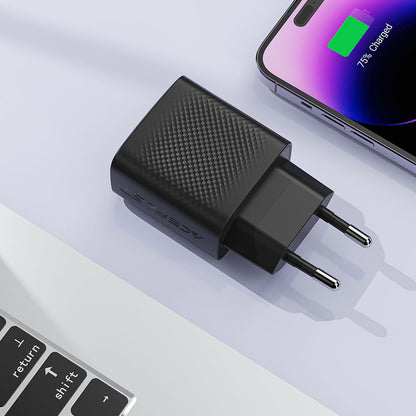 Netzladegerät Acefast A104, 25W, 3A, 1 x USB-C, Schwarz