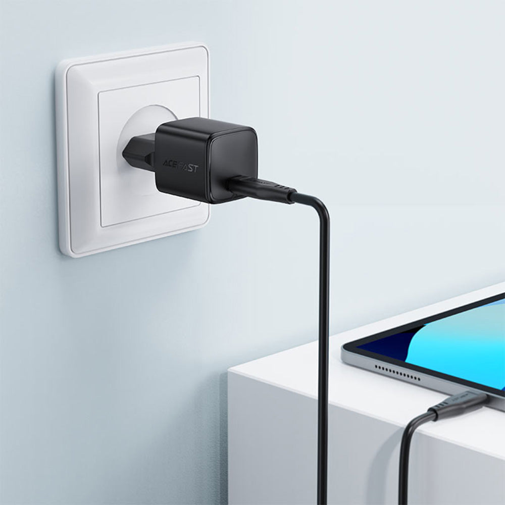 Netzladegerät Acefast A118, 30W, 3A, 1 x USB-C, Schwarz