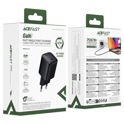 Netzladegerät Acefast A134, 67W, 3.35A, 1 x USB-C, Schwarz