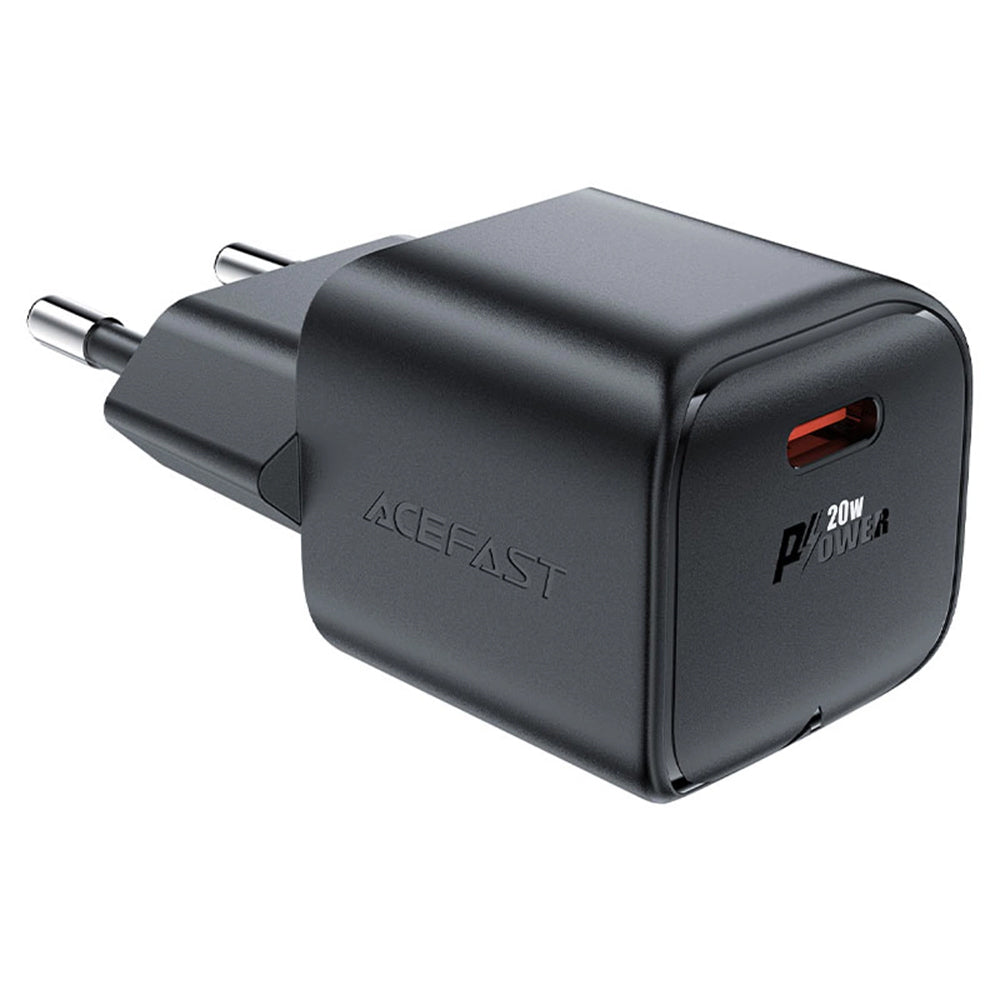 Acefast A73 Mini Network Charger, 20W, 3A, 1 x USB-C, Black