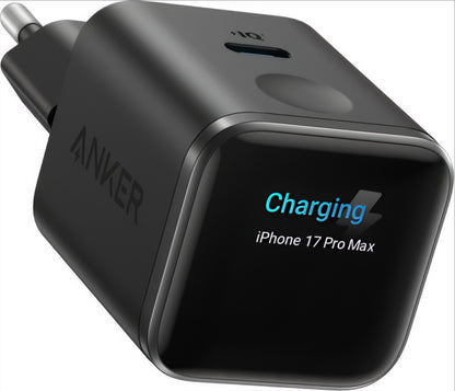 Anker Nano Display Netzladegerät, 45W, 3A, 1 x USB-C, Schwarz A121DG11