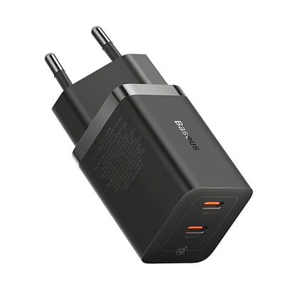 Netzladegerät Baseus GaN5 Pro, 40W, 3A, 2 x USB-C, Schwarz CCGP180101