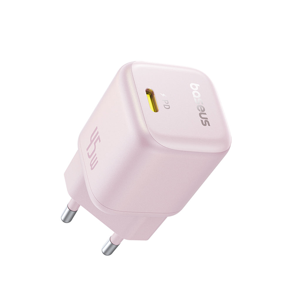 Baseus PicoGo Network Charger, 45W, 3A, 1 x USB-C, Pink P10176800413-00