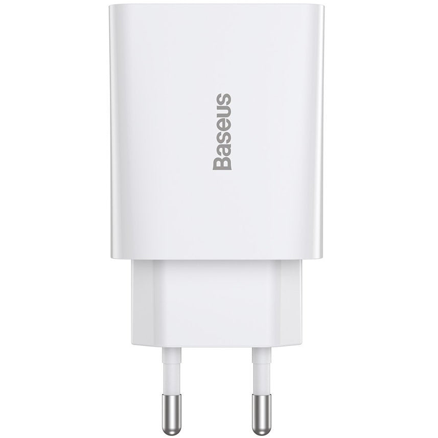 Netzladegerät Baseus Speed Mini, 20W, 3A, 1 x USB-C, Weiß CCFS-SN02