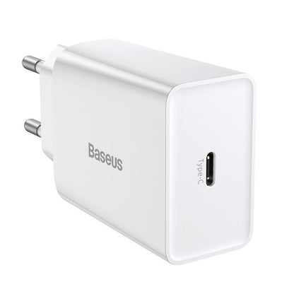 Netzladegerät Baseus Speed Mini, 20W, 3A, 1 x USB-C, Weiß CCFS-SN02