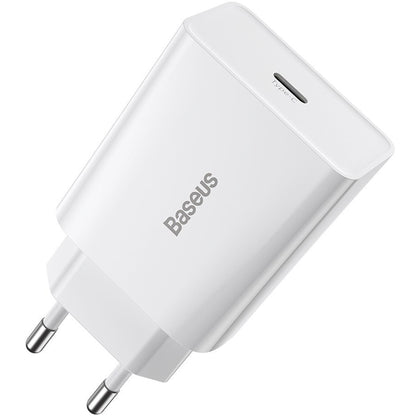 Netzladegerät Baseus Speed Mini, 20W, 3A, 1 x USB-C, Weiß CCFS-SN02