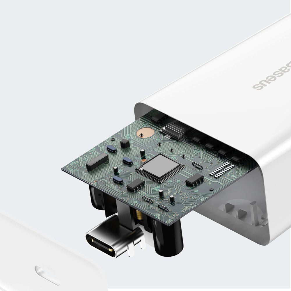 Netzladegerät Baseus Speed Mini, 20W, 3A, 1 x USB-C, Weiß CCFS-SN02