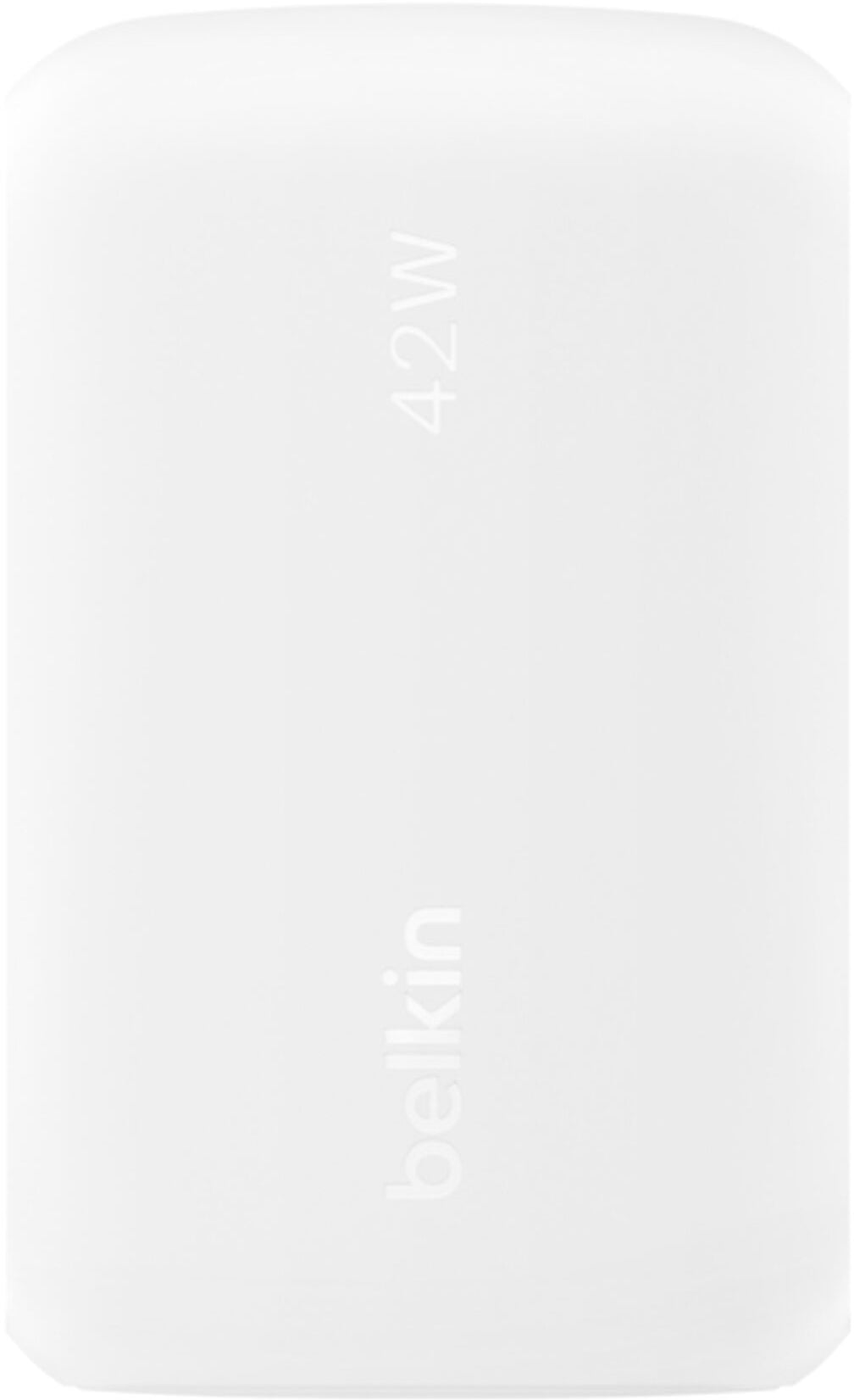 Belkin BoostCharge Dual Netzladegerät, 42W, 3A, 1 x USB-A - 1 x USB-C, Weiß WCB009vfWH