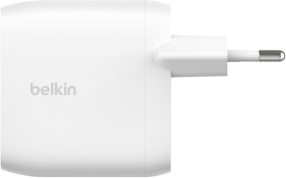 Belkin BoostCharge Pro Dual Wall Charger, 60W, 3A, 2 x USB-C, White WCB010vfWH