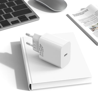Netzladegerät Blavec BC-7, 45W, 3A, 1 x USB-C, Weiß