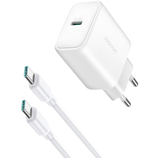 Netzladegerät mit USB-C Kabel Joyroom JR-TCF24, 30W, 3A, 1 x USB-C, Weiß