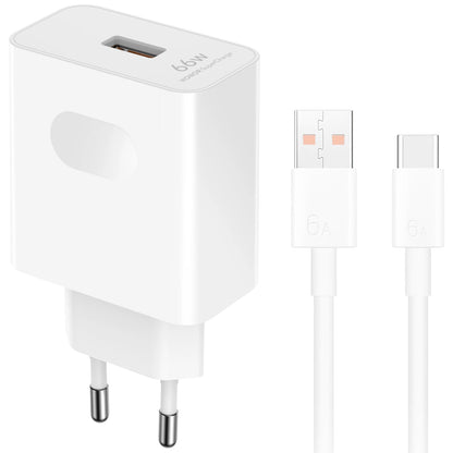 Netzladegerät mit USB-C Kabel Honor HN-110600E00, 66W, 6A, 1 x USB-A, Weiß 5503AAHX