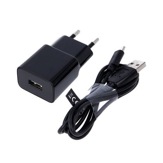 MaXlife MXTC-01 Netzwerk-Ladegerät mit microUSB-Kabel, 10.5W, 2.1A, 1 x USB-A, Schwarz