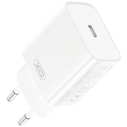 Netzladegerät mit USB-C Kabel XO Design CE15, 20W, 3A, 1 x USB-C, Weiß