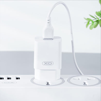 Netzteil mit USB-C-Kabel XO Design L99, 12W, 2,4A, 1 x USB-A, Weiß
