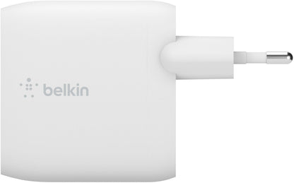 Netzteil mit USB-C-Kabel Belkin BoostCharge Dual, 24W, 2,4A, 2 x USB-A, Weiß WCE001vf1MWH