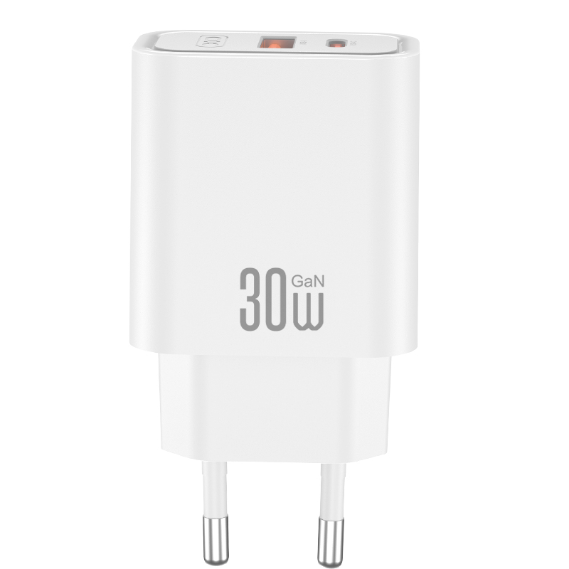 Netzteil mit USB-C-Kabel XO Design CE42, 30W, 3A, 1 x USB-A - 1 x USB-C, Weiß