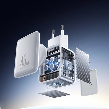 Netzladegerät mit USB-C Kabel Joyroom JR-TCL05, 45W, 3A, 2 x USB-C, Weiß