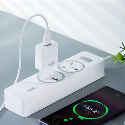 Netzteil mit USB-C-Kabel XO Design L99, 12W, 2,4A, 1 x USB-A, Weiß