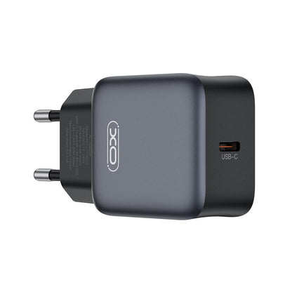 Netzladegerät mit Lightning-Kabel XO Design L155, 30W, 3A, 1 x USB-C, Schwarz