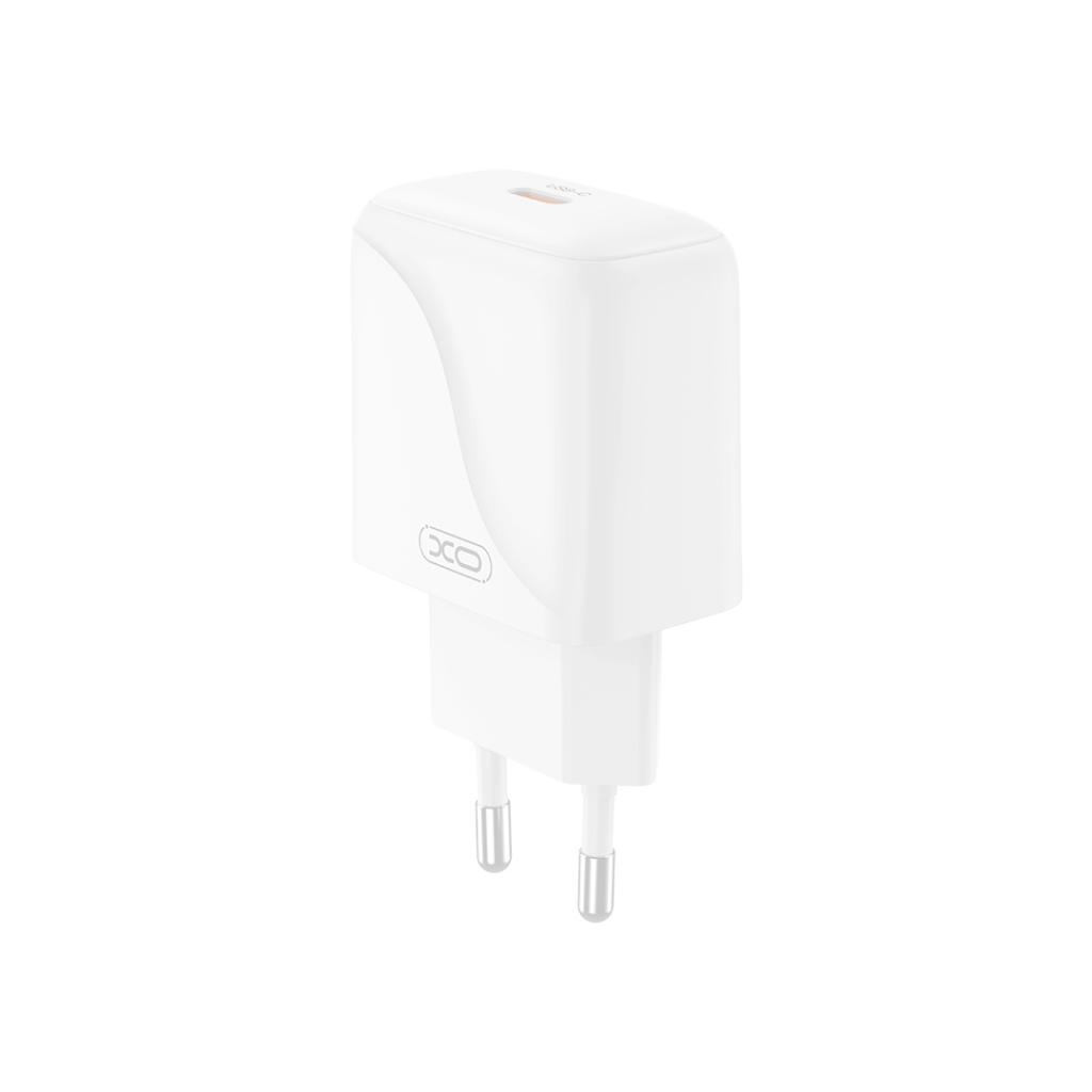 Network Charger with USB-C Cable XO Design L141, 20W, 3A, 1 x USB-C, White