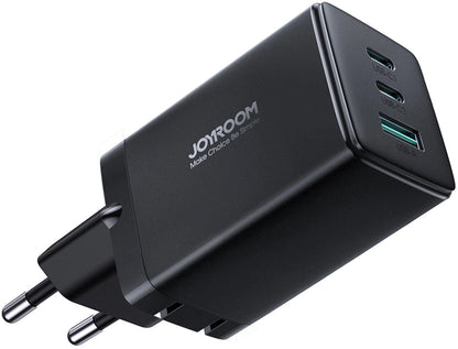 Netzladegerät mit USB-C Kabel Joyroom TCG01, 65W, 3.25A, 1 x USB-A - 2 x USB-C, Schwarz